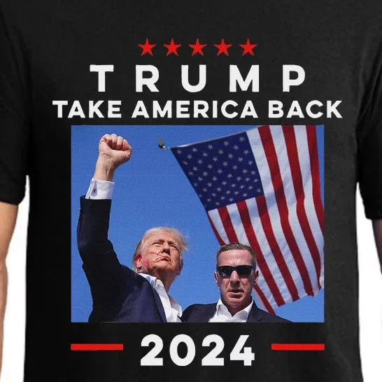 Take America Back Again Survivor Rally Design Pajama Set