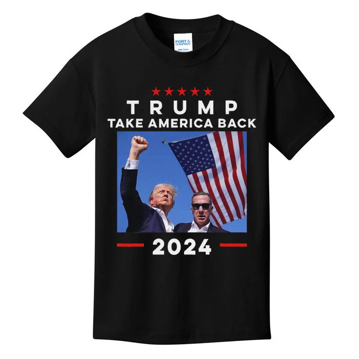 Take America Back Again Survivor Rally Design Kids T-Shirt