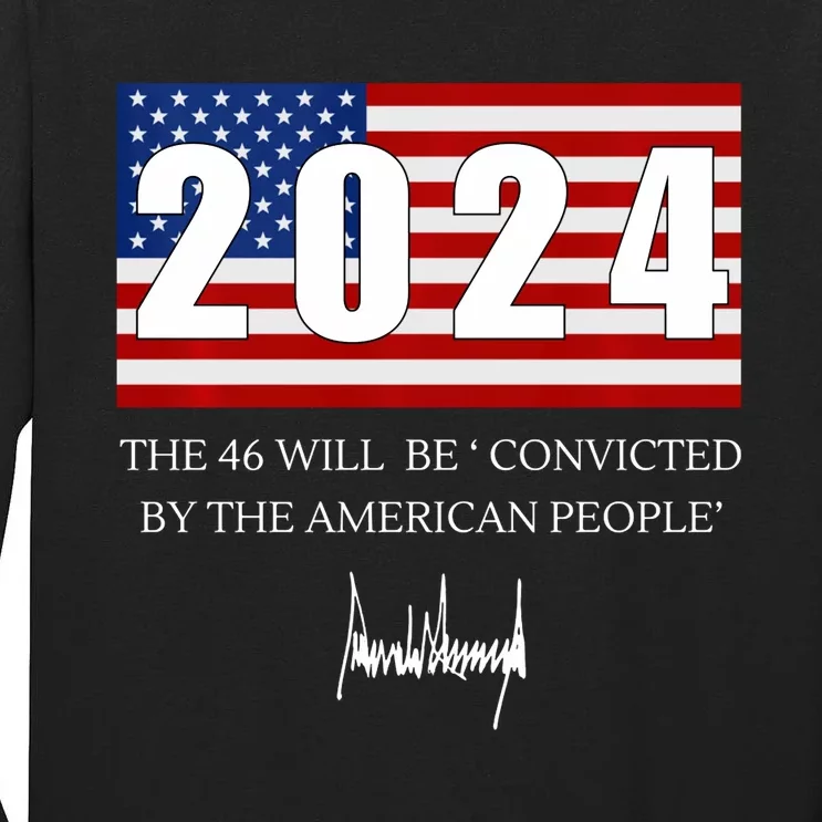 Take America Back Election 2024 American Flag Maga Tall Long Sleeve T-Shirt