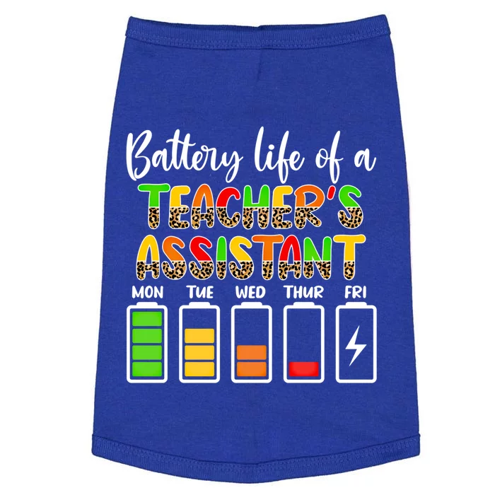 Teaching Assistant Battery Life Assistant Teacher Gift Doggie Tank