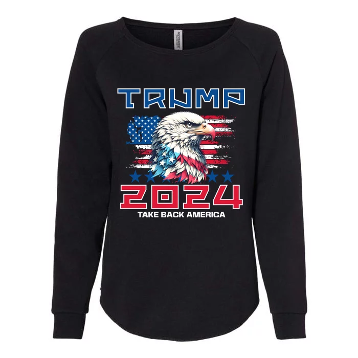 Take America Back Trump 2024 Womens California Wash Sweatshirt