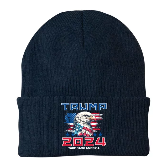 Take America Back Trump 2024 Knit Cap Winter Beanie