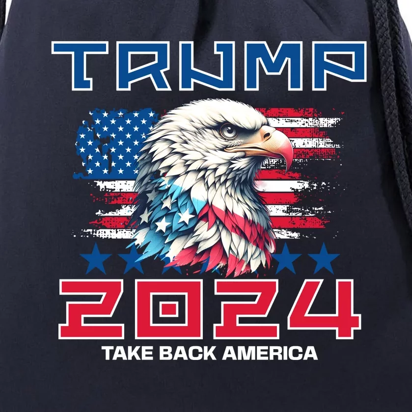 Take America Back Trump 2024 Drawstring Bag