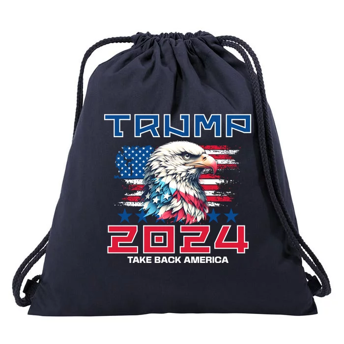 Take America Back Trump 2024 Drawstring Bag