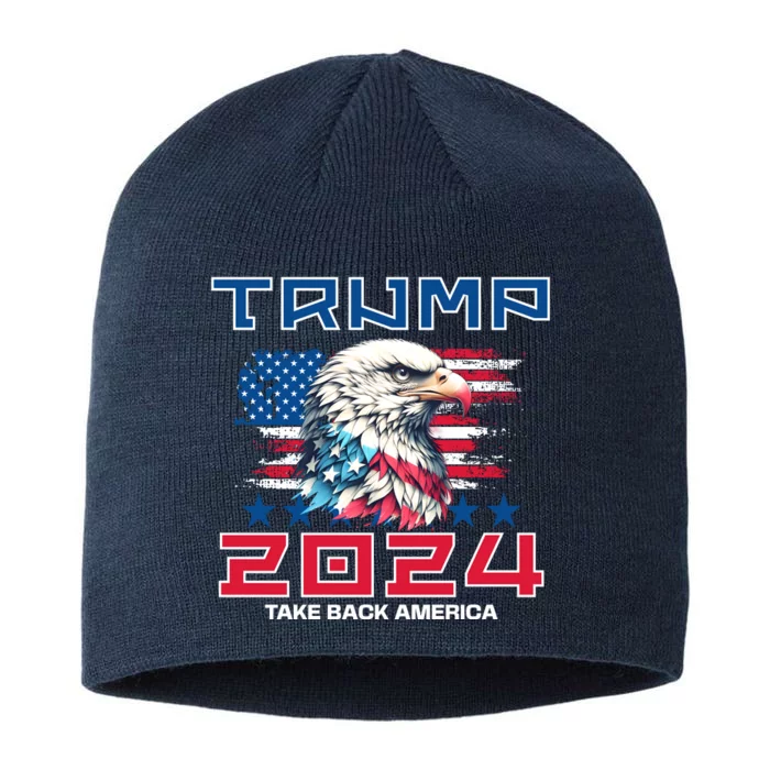 Take America Back Trump 2024 8 1/2in Sustainable Knit Beanie