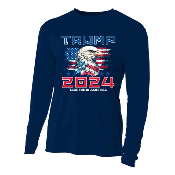 Take America Back Trump 2024 Cooling Performance Long Sleeve Crew