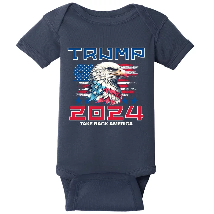 Take America Back Trump 2024 Baby Bodysuit