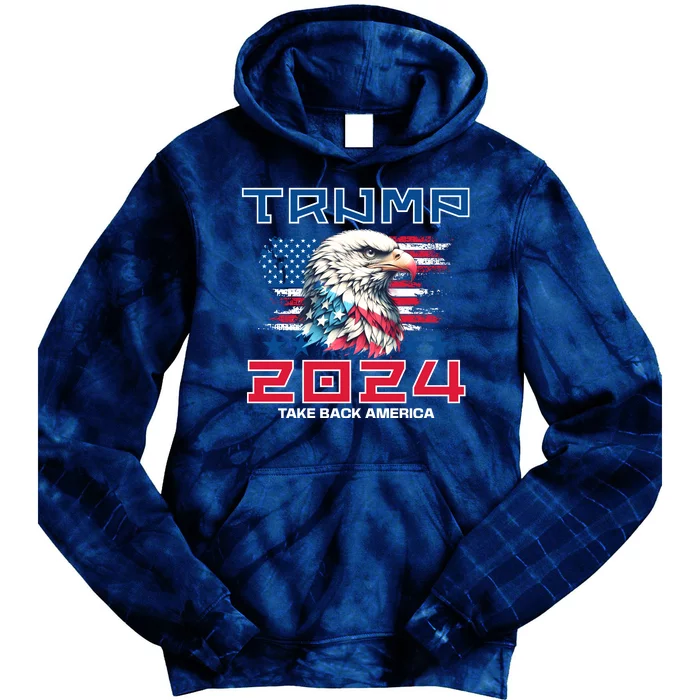 Take America Back Trump 2024 Tie Dye Hoodie