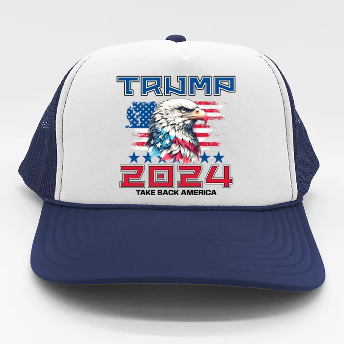 Take America Back Trump 2024 Trucker Hat