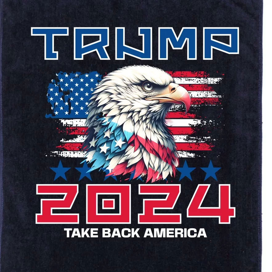 Take America Back Trump 2024 Platinum Collection Golf Towel