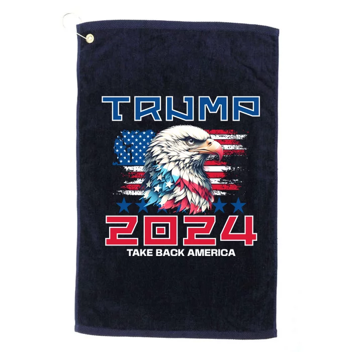 Take America Back Trump 2024 Platinum Collection Golf Towel