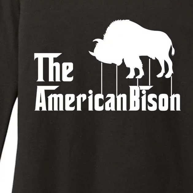 The American Bison Womens CVC Long Sleeve Shirt