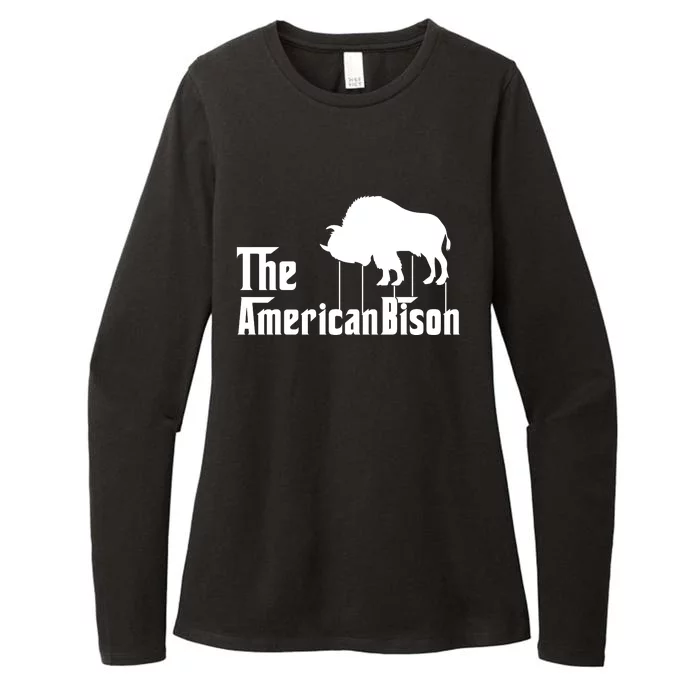 The American Bison Womens CVC Long Sleeve Shirt