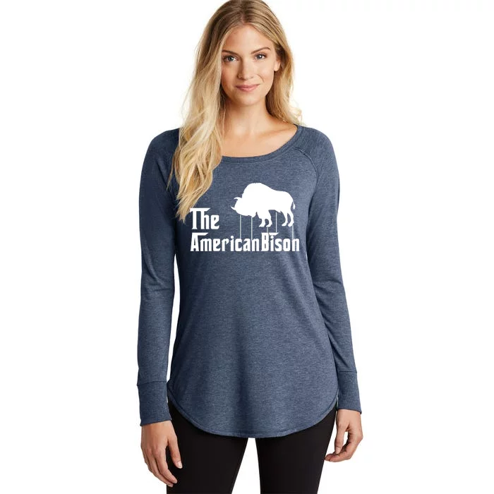 The American Bison Women's Perfect Tri Tunic Long Sleeve Shirt