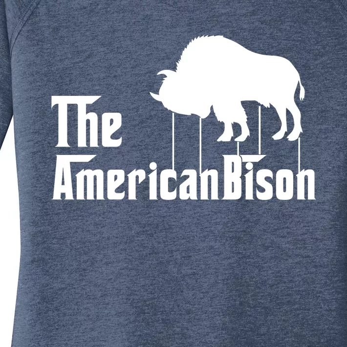 The American Bison Women's Perfect Tri Tunic Long Sleeve Shirt