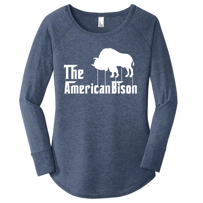 The American Bison Women's Perfect Tri Tunic Long Sleeve Shirt