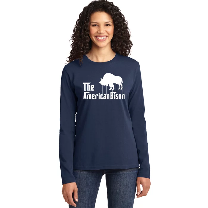 The American Bison Ladies Long Sleeve Shirt