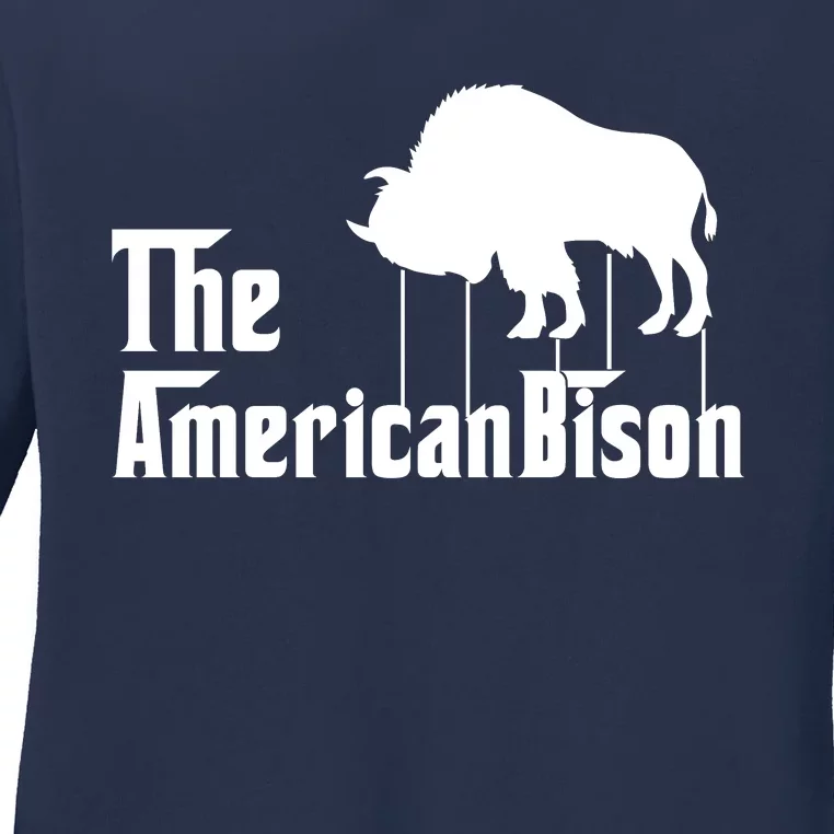 The American Bison Ladies Long Sleeve Shirt