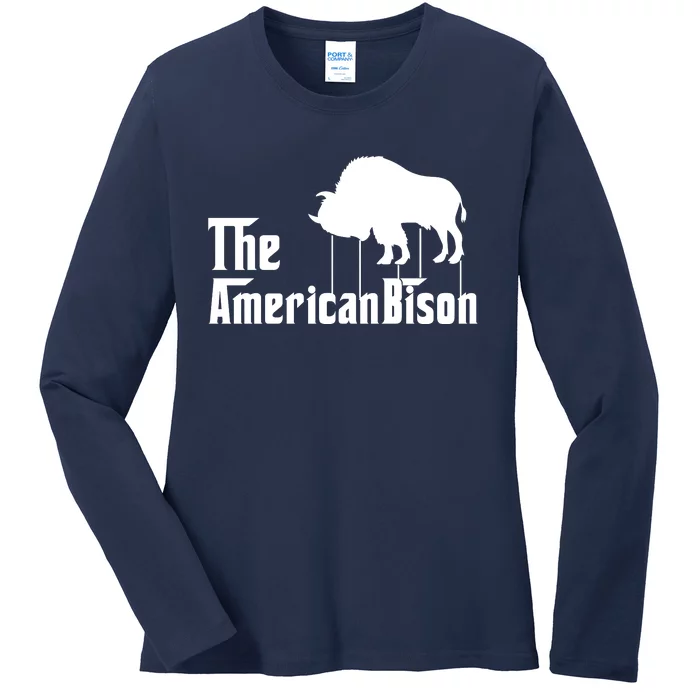 The American Bison Ladies Long Sleeve Shirt