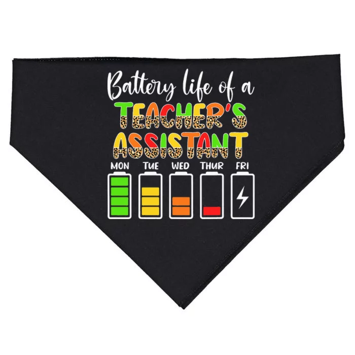 Teaching Assistant Battery Life Assistant Teacher USA-Made Doggie Bandana