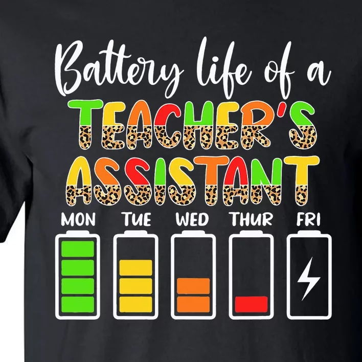 Teaching Assistant Battery Life Assistant Teacher Tall T-Shirt