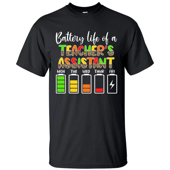 Teaching Assistant Battery Life Assistant Teacher Tall T-Shirt