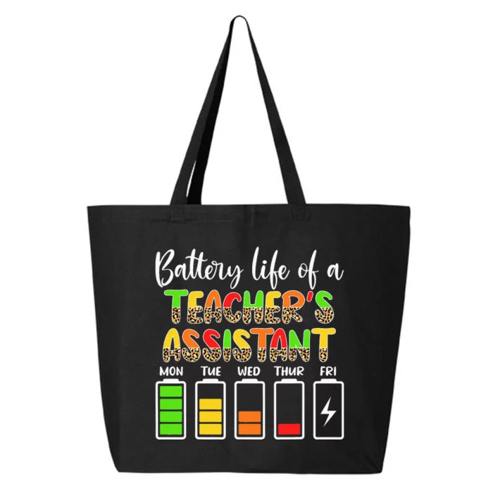 Teaching Assistant Battery Life Assistant Teacher 25L Jumbo Tote