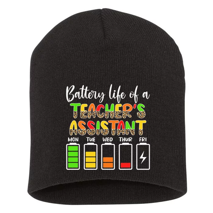 Teaching Assistant Battery Life Assistant Teacher Short Acrylic Beanie