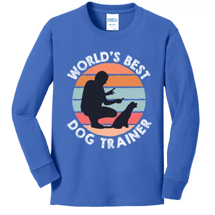 Training Animal Behaviorist Gift Dog Trainer Gift Kids Long Sleeve Shirt