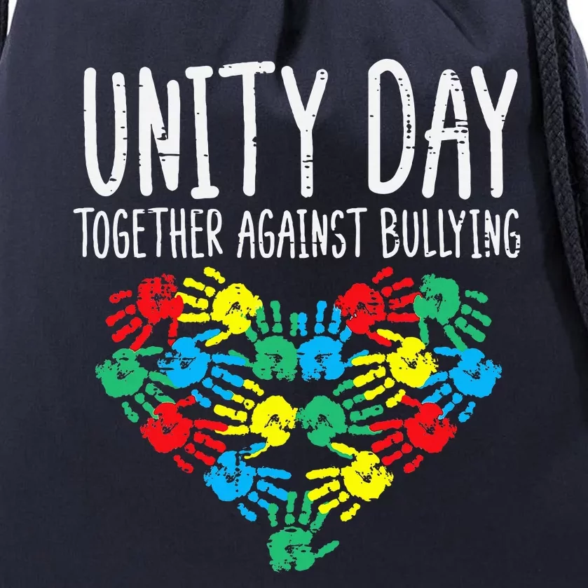 Together Against Bullying Unity Day Orange Anti Bully Drawstring Bag