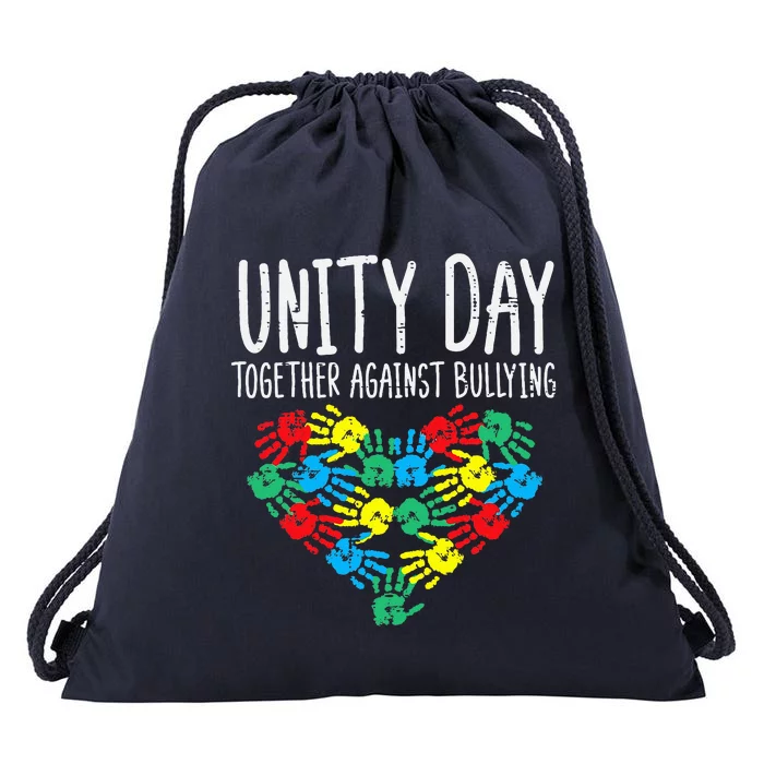 Together Against Bullying Unity Day Orange Anti Bully Drawstring Bag