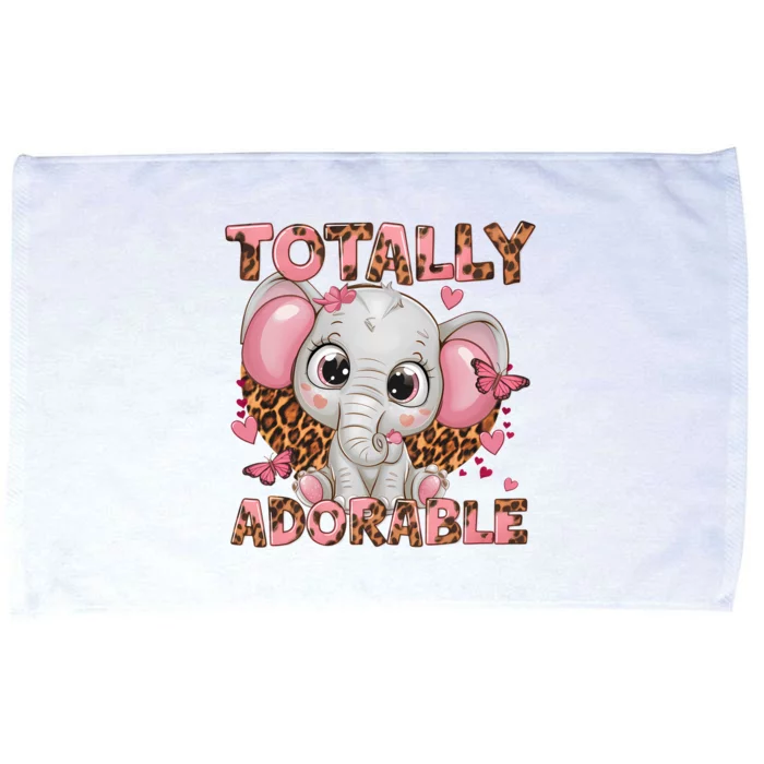 Totally Adorable Baby Girl Cute Elephant Microfiber Hand Towel