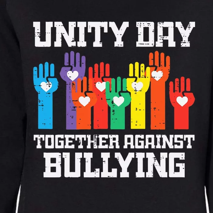 Together Against Bullying Orange Anti Bully Unity Day Womens California Wash Sweatshirt