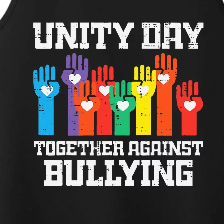 Together Against Bullying Orange Anti Bully Unity Day Performance Tank