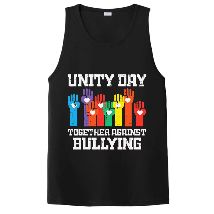 Together Against Bullying Orange Anti Bully Unity Day Performance Tank