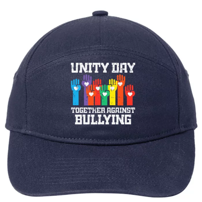 Together Against Bullying Orange Anti Bully Unity Day 7-Panel Snapback Hat