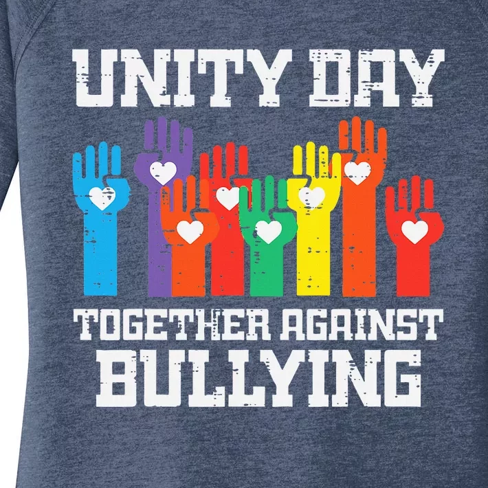 Together Against Bullying Orange Anti Bully Unity Day Women's Perfect Tri Tunic Long Sleeve Shirt