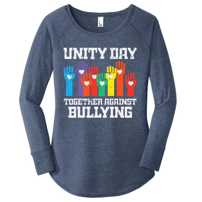 Together Against Bullying Orange Anti Bully Unity Day Women's Perfect Tri Tunic Long Sleeve Shirt