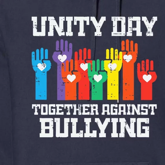 Together Against Bullying Orange Anti Bully Unity Day Premium Hoodie