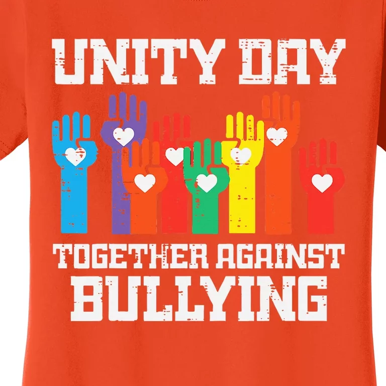 Together Against Bullying Orange Anti Bully Unity Day Women's T-Shirt