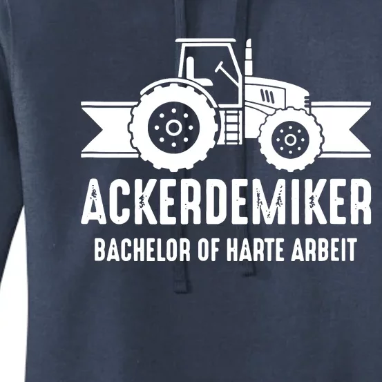 Trecker Ackerdemiker Bachelor Of Hard Work Women's Pullover Hoodie