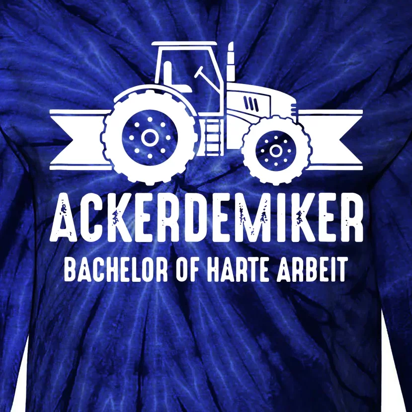 Trecker Ackerdemiker Bachelor Of Hard Work Tie-Dye Long Sleeve Shirt