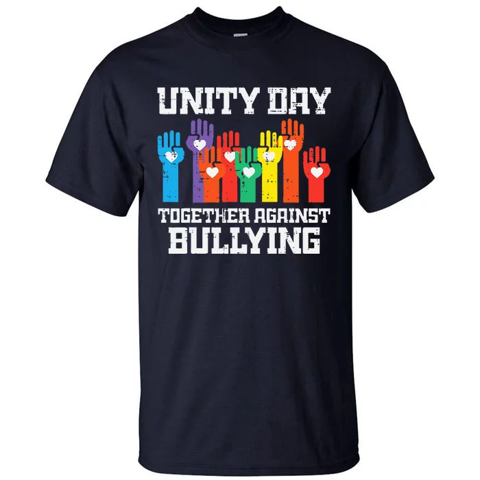 Together Against Bullying Orange Anti Bully Unity Day Tall T-Shirt