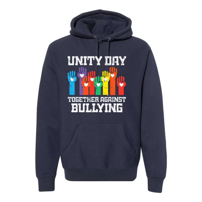 Together Against Bullying Orange Anti Bully Unity Day Premium Hoodie