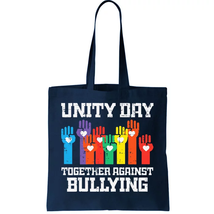 Together Against Bullying Orange Anti Bully Unity Day Tote Bag