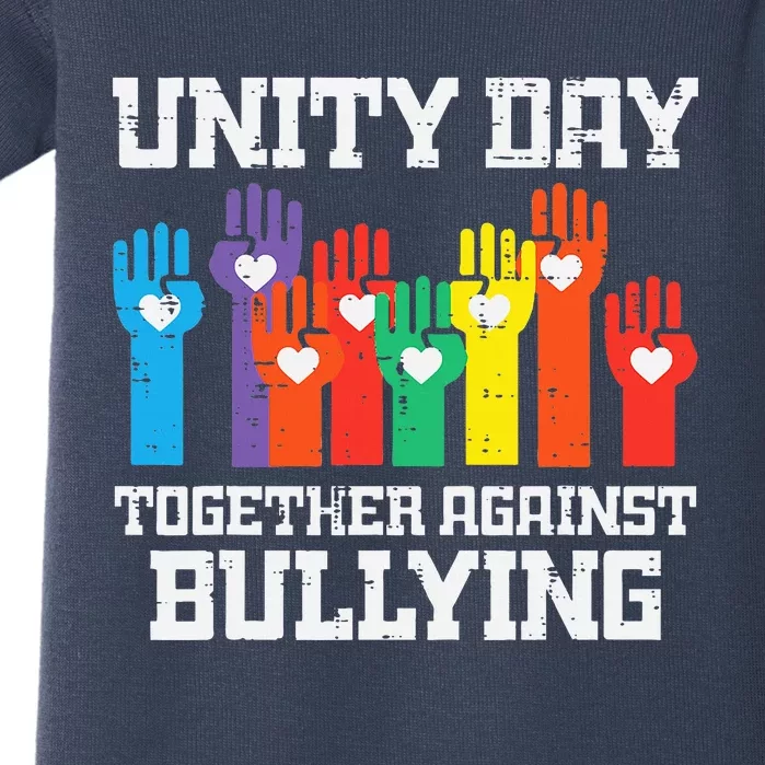 Together Against Bullying Orange Anti Bully Unity Day Baby Bodysuit