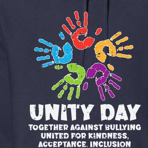 Together Against Bullying Orange Anti Bullying Unity Day Premium Hoodie