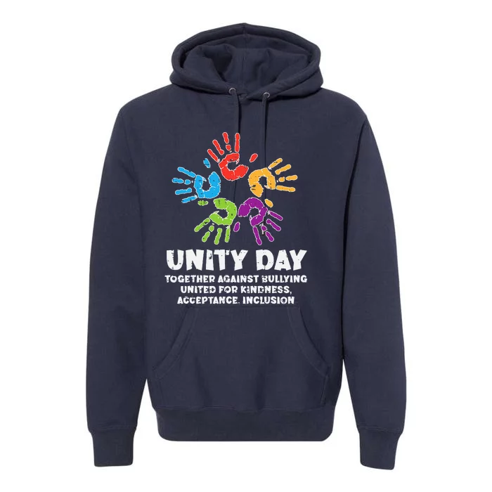 Together Against Bullying Orange Anti Bullying Unity Day Premium Hoodie