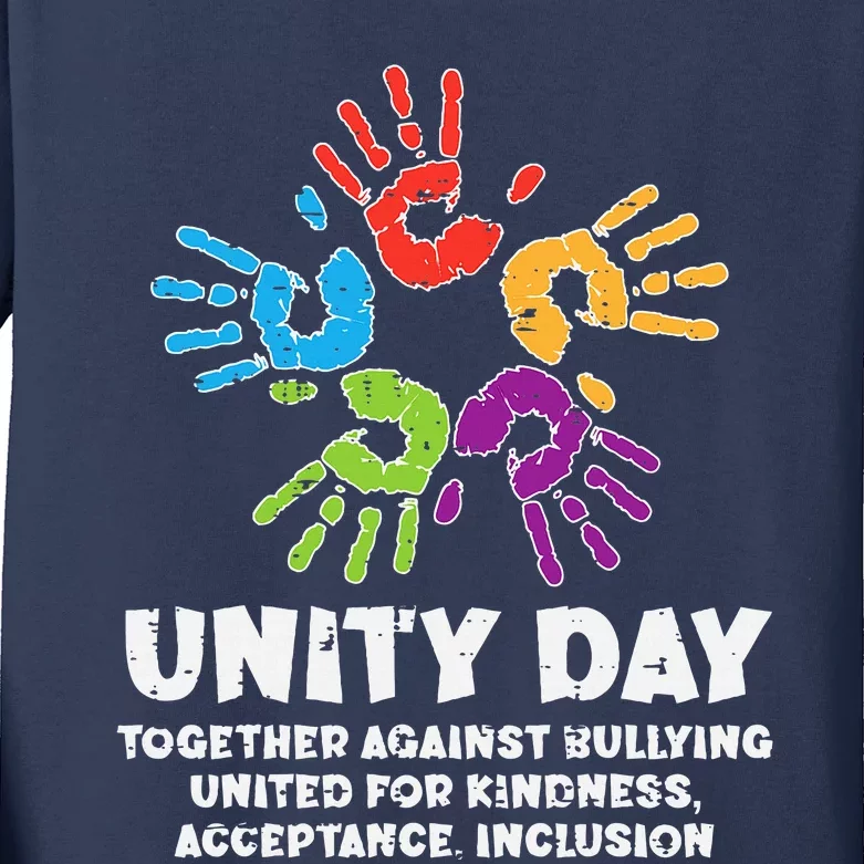 Together Against Bullying Orange Anti Bullying Unity Day Kids Long Sleeve Shirt