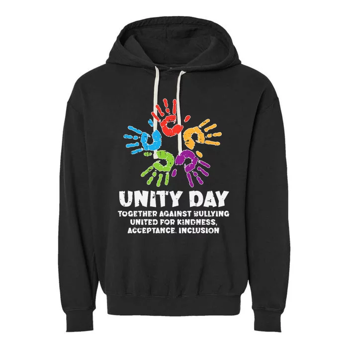 Together Against Bullying Orange Anti Bullying Unity Day Garment-Dyed Fleece Hoodie